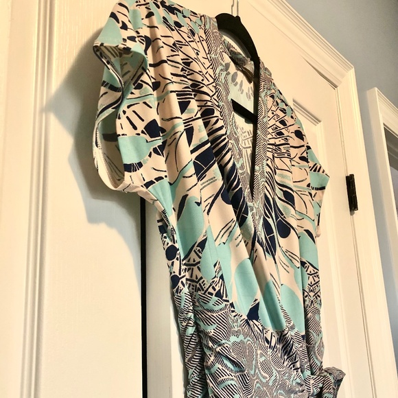 BCBGMAXAZRIA Midi Wrap Dress - Picture 2 of 8